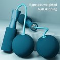 thumbnail image 3 of 1 Pair Skipping Rope Non-Slip Handle Comfortable Grip Long Lasting Wear-resistant Durable Speed Training Ball Bearing Speed Weighted Jump Rope for Daily Using, 3 of 7