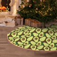 thumbnail image 5 of Fotbe Avocado Pattern Christmas Tree Skirt, Tree Skirts Plush Christmas Decorations, Christmas Tree Skirts Xmas Decorations Holiday Party Decor-48", 5 of 6