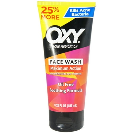 Medication Action Plan - 2 Pack - OXY Acne Medication Maximum Action Advanced Face Wash 6.25 oz