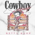 thumbnail image 2 of Betty Boop Western Cowboy Wrangler Short Sleeve Women's Graphic Tee Brisco Brands X, 2 of 5