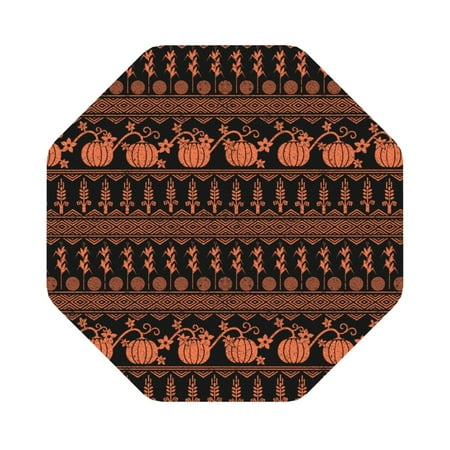 

Adobk Vintage Pumpkin Pattern Print Leather Coasters for Drinks(6 Pack) Durable Drink Coasters Set Luxurious Home Décor and Housewarming Gift Octagon