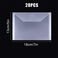 thumbnail image 3 of 20Pcs Clear Stamp and Die Storage Bag, 5 x 7 Inch Stencil Storage for DieCuts Stencil Album Stamp Scrapbooking, 3 of 8
