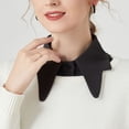 thumbnail image 4 of AJGRHE Fashion Detachable Collar Versatile Accessory For Sweaters Shirts Blouses Stylish Layering Piece Everyday Outfits Women False Dickey Half Top O One Size, 4 of 6