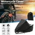 thumbnail image 3 of Unique Bargains Full Cover Motorcycle Cover 210D-PU Black for Suzuki V-Strom 250 2022-2024 Outdoor Waterproof Motorbike Cover, 3 of 7
