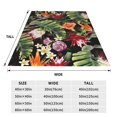 thumbnail image 3 of Fotbe Watercolor Tropical Flowers Manta de Franela Acolchonada con Estampado, Súper Suave y Esponjosa, Extra Grande para Sofá, Cama, Uso Todo el Año-60"x50", 3 of 7
