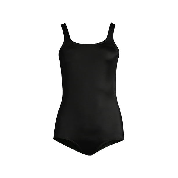 Lands' End Women's Long Chlorine Resistant Scoop Neck Soft Cup Tugless