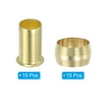 thumbnail image 3 of Uxcell 10mm Tube ID Compression Assortment Kit, Brass Compression Sleeve Ferrule & Insert for Water Oil Pipe, 15 Set, 3 of 5