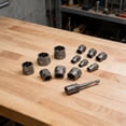 CENL 14 Piece Nut Extractor Set Reverse Thread Sockets with Deep Spiral ...