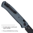 thumbnail image 4 of CRKT Counterpart Everyday Carry Folding Knife with Crossbar Lock: Black 12C27 Steel Plain Edge Blade, Gray Glass-Reinforced Nylon Handle, K430GKP, 4 of 5