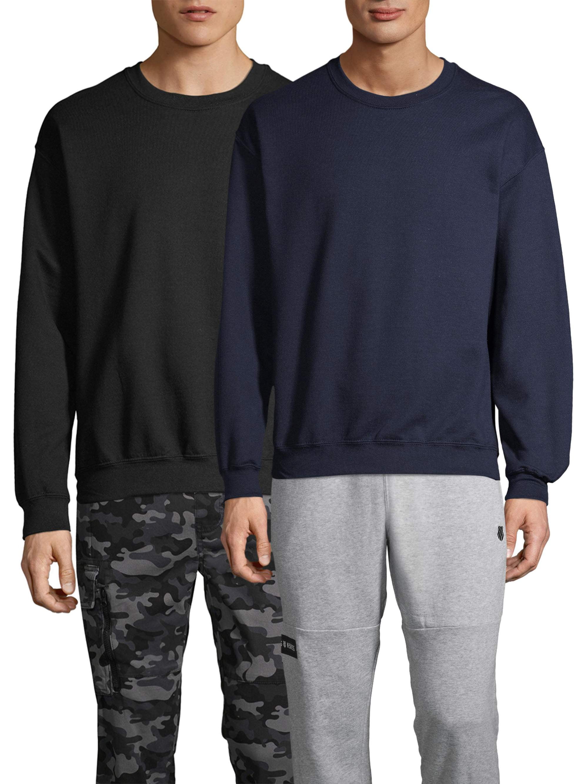 Gildan Men's Heavy Blend Fleece Crewneck Sweatshirt, 2-Pack, Size: Medium
