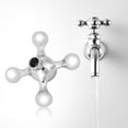 thumbnail image 4 of DEWIN Poignée de Robinet, Forme Unique Robinet de Salle de Bain Poignée en Cuivre pour Maison, 4 of 8
