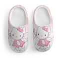 thumbnail image 3 of Kids Slippers Hello Kitty House Slippers Warm Soft Plush Slipper Anti-Slip Winter Fluffy House Shoes for Boys Girls, 3 of 7
