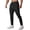Black, variant on cfhntfmh Men's Tapered Jogger Sweatpants with Zipper Pockets Athletic Workout Gym Pants Lightweight Hiking Pants for Men