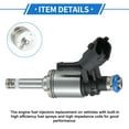 thumbnail image 5 of Unique Bargains Fuel Injector Compatible for Mini Cooper 2010-2015 1.6T for Mini Countryman Cooper 11-16 1.6T, Flow Matched Plastic Black Fuel Nozzle 1, 5 of 7