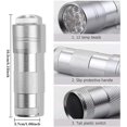 thumbnail image 4 of Mini Nail Curing Lamp, Handheld Uv With Gel Silicone Buffer Head, For Nail Art, Fast Home And Salon, Silver, 4 of 5