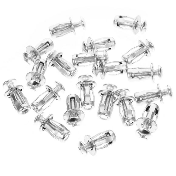 FESTFENDS 20 Sets Small Screws Silver Stainless Steel For Home Use 2.4x1in