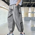thumbnail image 7 of WAVSUF Boys Jogger Pants with Pockets Elastic Waist Quick Dry Summer Breathable Sports Hiking Pants Gray Size 8, 7 of 7