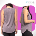 thumbnail image 3 of FITKICKS Live Well Active Lifestyle Tank Top Relaxed-Fit Workout Top, Purple Large (Women's), 3 of 8