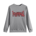 thumbnail image 4 of Sexlip Womens Long Sleeve Sweatshirt Rihanna Letter Print Design Soft Fabric Comfortable Silhouette for Casual Wear Gray XXL, 4 of 5