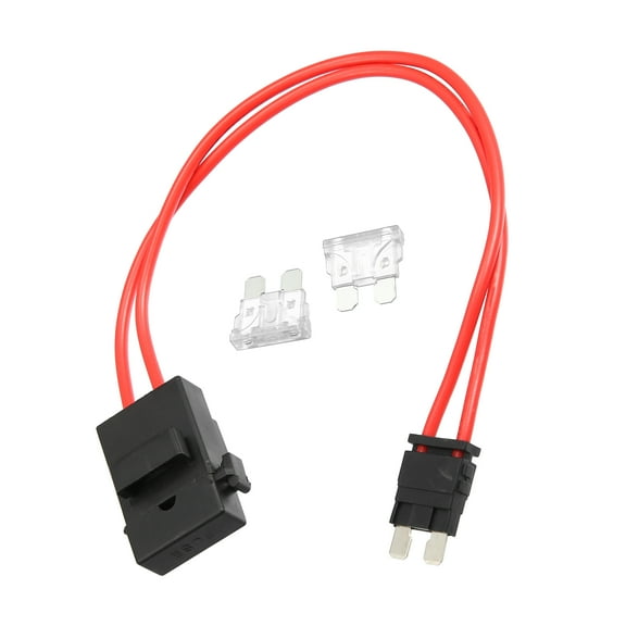 32V Standard Fuse Adapter Tap Fuse Kit with 2pcs 25A Blade Style Fuses for Cars Boats