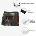 thumbnail image 3 of Gaeub Colorful Flower Meditating Hamster Print Men's Boxer Briefs,Super Fit Boxer Briefs for Men,Quick-Dry Underwear with 4-Way Stretch-XX-Large, 3 of 5