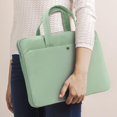 thumbnail image 6 of RAINYEAR Protective Laptop Sleeve Case for 15.6-16 Inch Macbook Air/Pro Laptop Chromebook Computer, Slim Lightweight Computer Carrying Bag Cover Briefcase with Handle, Green, 6 of 6