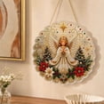 thumbnail image 2 of Dalang Holiday Door Hanging Sign, Gemmed Acrylic Wreath Plaque, Shimmering Seasonal Mantel Entryway Covered Porch Home Accent, 7.9 in, 2 of 7