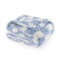 thumbnail image 7 of CBCHome Checkered Chenille Furry Throw Blanket – Soft Plush Cozy Dorm Room Essential, for Sofa and Bed, Graduation Gift for Her and Teens (Ashleigh Blue, 50"x60"), 7 of 7