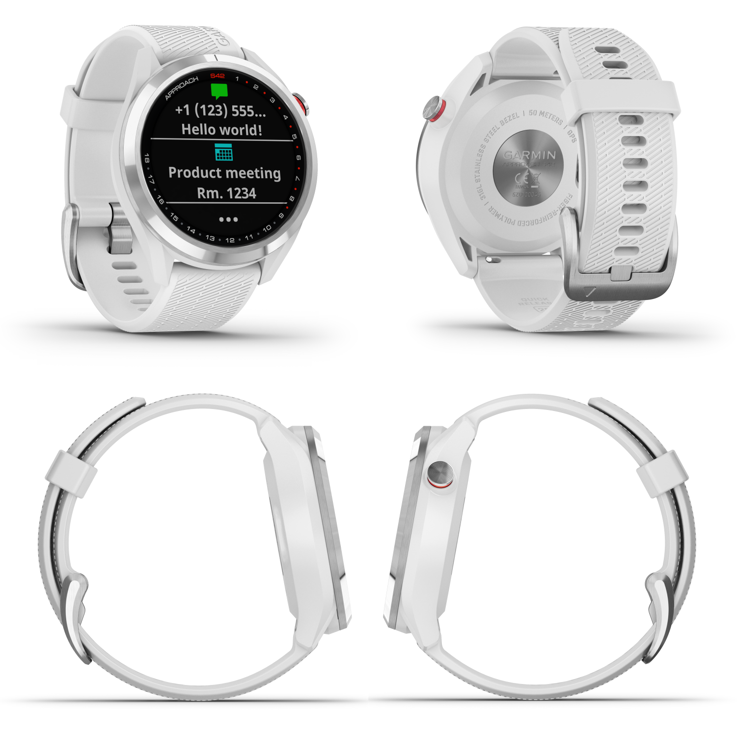 Garmin Approach S42 Stainless Steel with White - image 4 of 8