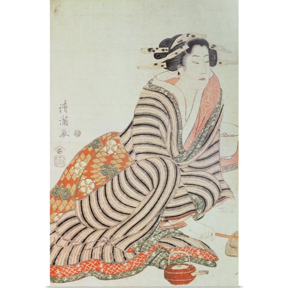 Great BIG Canvas | Rolled Torii Kiyomine Poster Print entitled 'Anger', by Torii Kiyomine