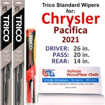 2021 Chrysler Pacifica Wiper Blades (Set of 3) w/Rear Wiper