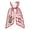 U, variant on WEIOUKC Christmas Wreath Sash for Front Door, Red & White Striped Fabric Wreath Bow Sash with Embroidered Letter & Christmas Tree, Festive Hanging Decoration for Home