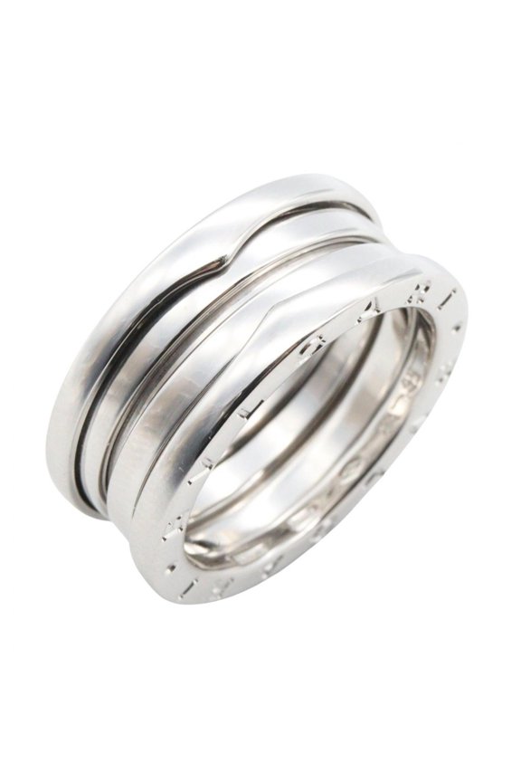 Pre-Owned BVLGARI B-zero1 Ring, 3-band ring, 18KWG (white gold), men's and women's,...