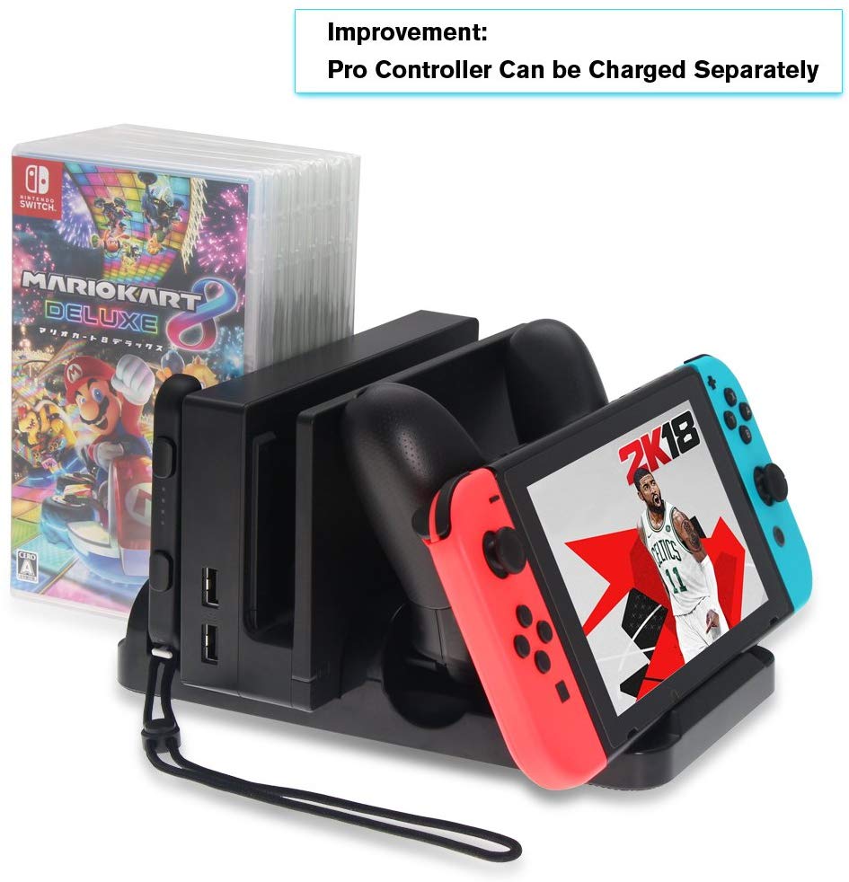 Charging stand for Nintendo Switch Multifunctional Pro Controller Charger and Joycon stand