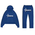 thumbnail image 2 of Conjunto de pantalones deportivos con capucha y estampado de Nofs para hombre Y2k, 2 of 2