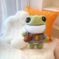 thumbnail image 1 of Frog Stuffed Animals Plush Toy With Removable Clothes Cute Soft Frog Plush Stuffed For Kids 10 Inch, 1 of 6