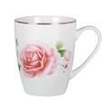 thumbnail image 2 of EPFamily 12 oz Floral Ceramic Coffee Mugs Set of 6 – Gold Rim Rose Tea Cups, Lead Free, Dishwasher Safe, Gift for Women, Wedding, Housewarming, 2 of 16