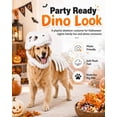 thumbnail image 3 of Pet Dinosaur Costume, Soft Plush T-Rex Skeleton Halloween Costume for Dogs | Cosplay Clothes for Medium & Large Dog and Cats Funny Adorable Glow-in-the-Dark Dino Outfits Big Breeds For Party Family, 3 of 7
