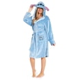 thumbnail image 1 of Bath Robe Disney Lilo and Stitch for Women Blue Polyester, 1 of 7