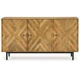 thumbnail image 5 of Signature Design by Ashley Cadewick Brown & Black Accent Cabinet, 5 of 12