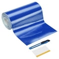 thumbnail image 1 of 1 Set 6D Carbon Fiber Vinyl Wrap 3.94" x 16ft Self-Adhesive Car Sticker Waterproof Wrap Roll for DIY Decor Automotive Exterior Interior Protection with Scraper Tool, Blue, 1 of 7