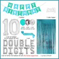 thumbnail image 5 of Teal 10th Birthday Decoration Double Digits Balloons Girls Birthday Balloons Decor Teal Blue, Birthday Number 10 Foil Balloon 10th Birthday Banner Sash Cake Topper Backdrop Curtains Set, 5 of 6