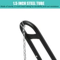 thumbnail image 4 of Juiluna Heavy-Duty Steel Hammock Stand, 130 * 40 * 51in for 2 People, Portable Design,for 9.5 to 14 ft Hammocks, Ideal for Outdoor Balconies, Porches, Patios, Decks and Backyards., 4 of 7