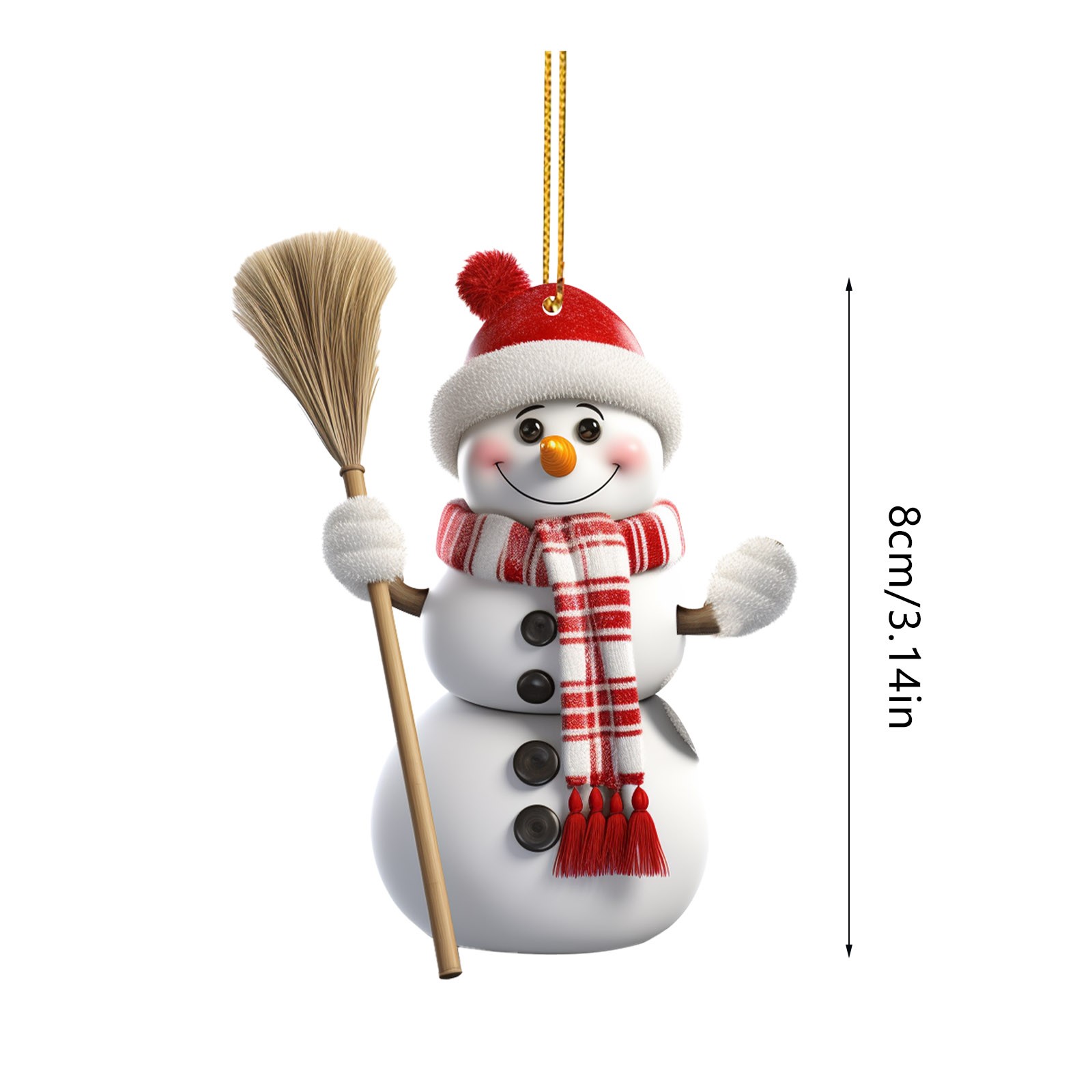Décoration De Noël Mignonne : 9 Petits Bonhommes De Neige En Bois à Suspendre - Frosty Et Ses Amis