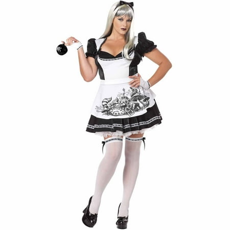 3 Piece Alice Costume - Dark Alice Adult Halloween Costume