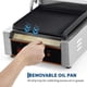 thumbnail image 3 of Yeshouse Parrilla comercial para paninis, sandwichera eléctrica de 1800W, placa esmaltada 23x23 cm, prensa doble de acero inoxidable con control de temperatura y asa, 3 of 8