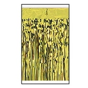Packaged 1-Ply Fr Metallic Fringe Drape 15" X 10' Gold - 6 Pack (1 Per Package)