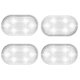 thumbnail image 1 of Muyoka 4 luces LED para interior de coche con 6 LED brillantes, luz de lectura nocturna, lámpara de ambiente de coche recargable por USB, luz de atracción de coche LED táctil para comprobar el estado Muyoka Hogar, 1 of 6