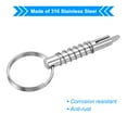 thumbnail image 3 of 2" Lx0.3" Dia 316 Stainless Steel Quick Release Pin Usable Length 1.6" Bimini Top Pin 4 Pack, 3 of 5