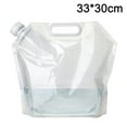 thumbnail image 2 of Water Container Bag, Food Grade Clear Plastic Storage Jug for Camping Hiking Backpack Emergency, 2 of 5